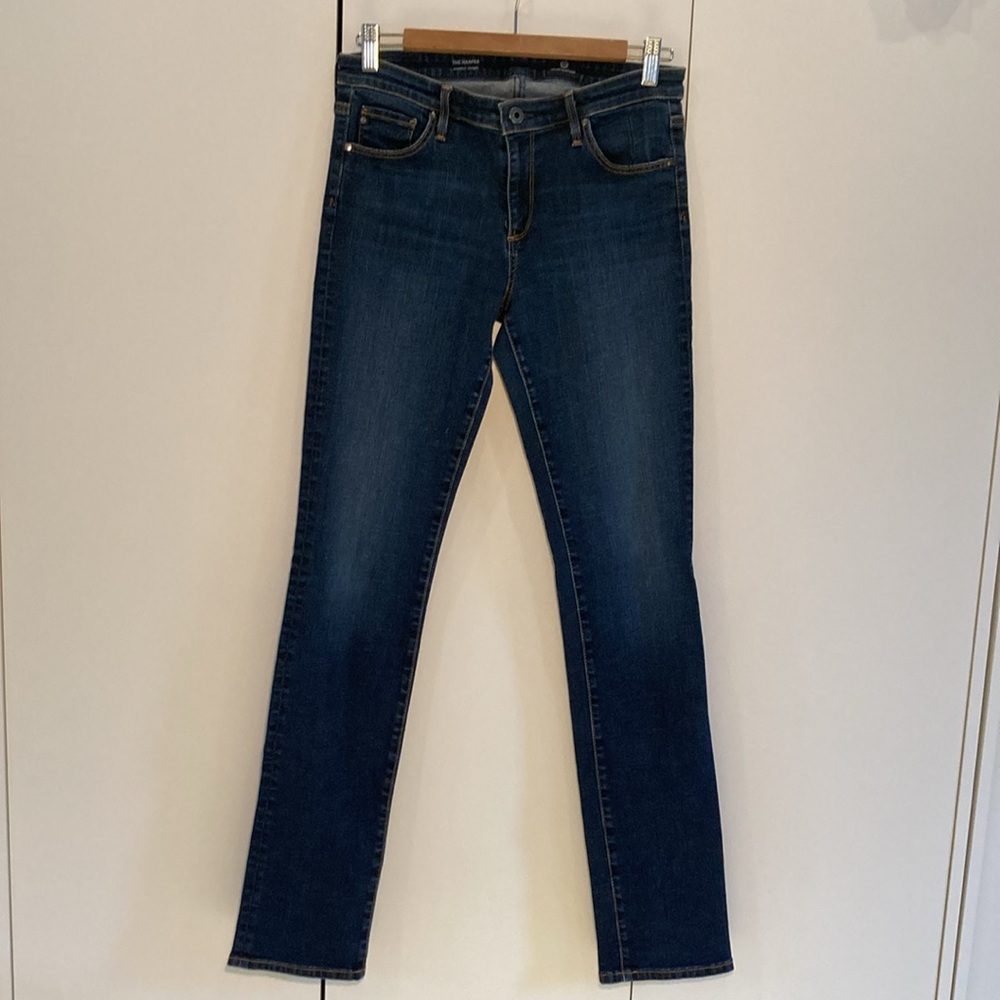 ag the Harper essential straight 28R dark blue